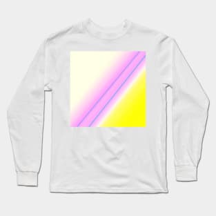 yellow pink white abstract texture Long Sleeve T-Shirt